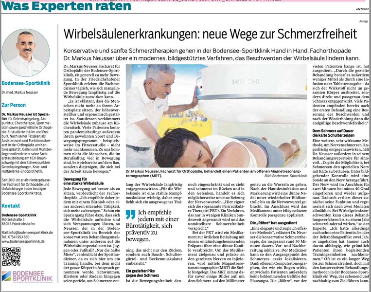 Unsere neue Behandlung (Südwestpresse, Autorin Julia Haaga)