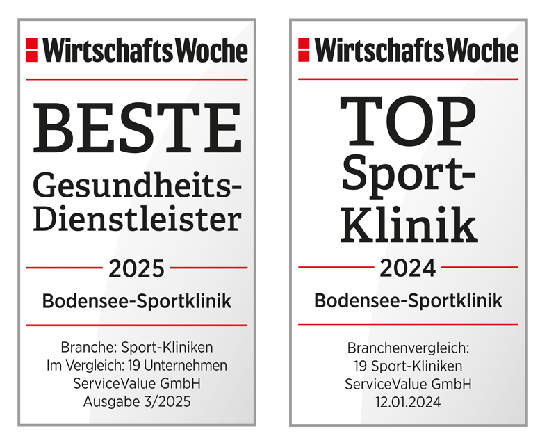 Auszeichnungen WirtschaftsWoche für Bodensee-Sportklinik