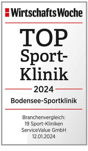 Wirtschaftswoche Top Sportklinik Bodensee-Sportklinik 2024